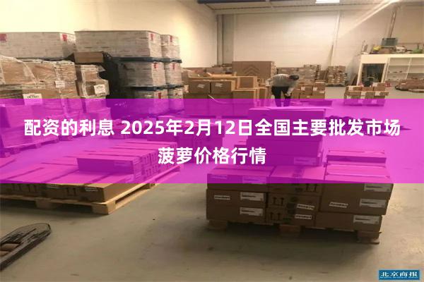 配资的利息 2025年2月12日全国主要批发市场菠萝价格行情