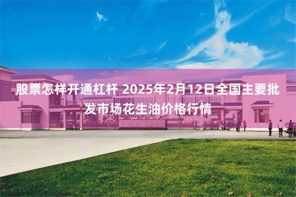 股票怎样开通杠杆 2025年2月12日全国主要批发市场花生油价格行情