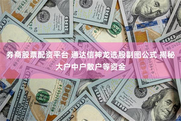 券商股票配资平台 通达信神龙选股副图公式 揭秘大户中户散户等资金